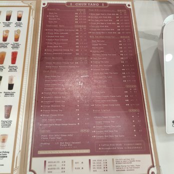 Chun Yang Tea - Menu - Bubble Tea Near Me - Long Island City, New York Chun Yang Tea - Menu - Bubble Tea Near Me - Long Island City, New York