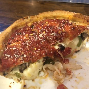 Giordano's - Chicago classic. Thank god for the sautéed veggies, which was a source of a lot of flavor - Pizza Near Me - Chicago, Illinois
