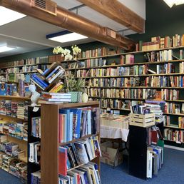 Spare Time - Another shot of the nonfiction wall, and here you can also see our art coffee table books and the romance paperback table. - Bookstores Near Me - Paso Robles, California