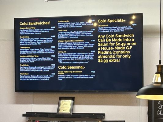 Menu photo 1 The Deli & Company Saco, ME Menu photo 1 The Deli & Company Saco, ME