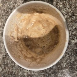 Ruzo Coffee - After one sip, all the foam disappeared and this was all the coffee left.