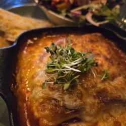 Tuscany Bistro - Lasagna with a side salad. Perfect