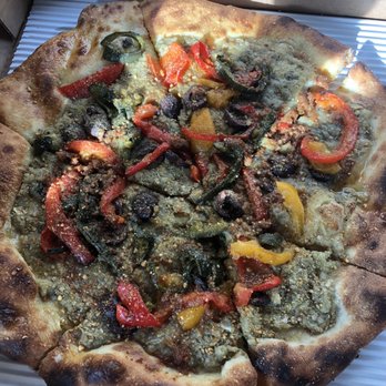 Pizzeria Toro - Vegan pizza with added peppers - Pizza Near Me - Durham, North Carolina