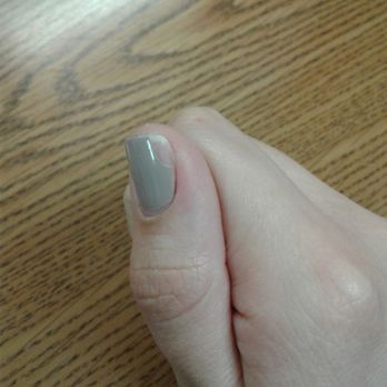 Nail Bar - Massive chip four days post-manicure - Nail Salons Near Me - McKinleyville, California Nail Bar - Massive chip four days post-manicure - Nail Salons Near Me - McKinleyville, California
