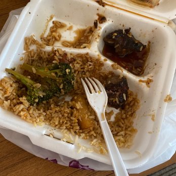 Hibachi Express - a meal in a styrofoam container - Japanese Near Me - State College, Pennsylvania