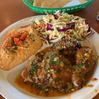 Chicken Maison - 1/4 Spicy Lemon Garlic Chicken w/ Hummus, Coleslaw, & Pita Bread - Mediterranean Near Me - Torrance, California Chicken Maison - 1/4 Spicy Lemon Garlic Chicken w/ Hummus, Coleslaw, & Pita Bread - Mediterranean Near Me - Torrance, California