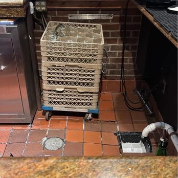 Cheddar's Scratch Kitchen - Flooring was sinking a pipe over a floor drain with water running constantly. And a really bad smell. - Comfort Food Near Me - Beaumont, Texas Cheddar's Scratch Kitchen - Flooring was sinking a pipe over a floor drain with water running constantly. And a really bad smell. - Comfort Food Near Me - Beaumont, Texas