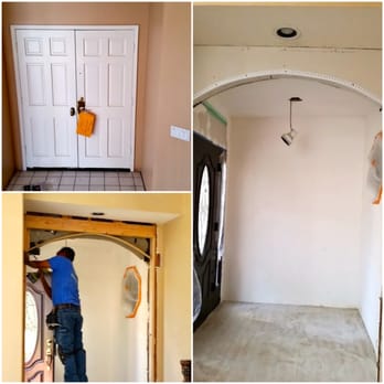 Sir G All Construction - Door way entry change location, and added an arch - General Contractors Near Me Sir G All Construction - Door way entry change location, and added an arch - General Contractors Near Me