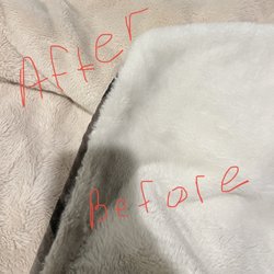 One Hour Dry Cleaning - My bedding before (color white) and after that looks discolored.