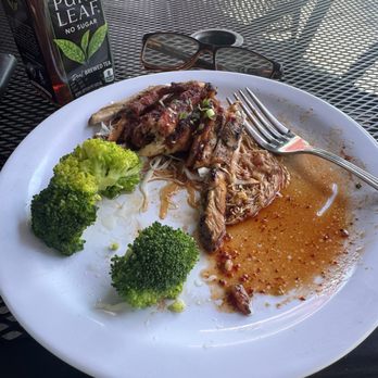 Big Island Kona Mix Plate - What's left of my Spicy Teriyaki chicken and broccoli!! - Hawaiian Near Me - Bend, Oregon Big Island Kona Mix Plate - What's left of my Spicy Teriyaki chicken and broccoli!! - Hawaiian Near Me - Bend, Oregon