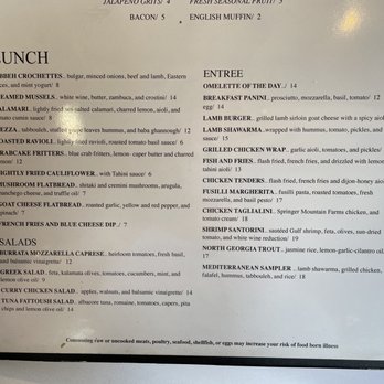 Basil's Restaurant & Tapas Bar - Lunch menu - Mediterranean Near Me - Atlanta, Georgia