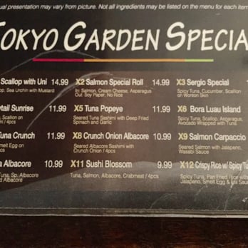 Tokyo Garden - They have a special named after me - Sushi Bars Near Me - Downey, California