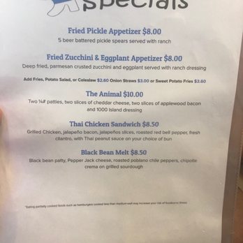 Bill's Grill - Bill's Specials - Burgers Near Me - Prescott, Arizona