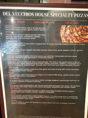 Menu photo 2 Del Vecchios Norfolk, VA