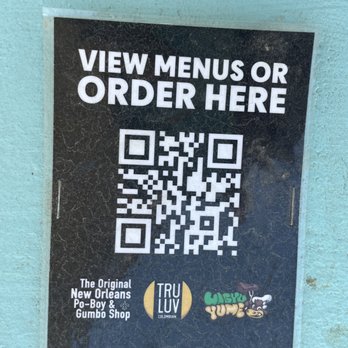 TRU LUV Empanadas & Coffee - QR code to see menu with prices - Empanadas Near Me - Austin, Texas