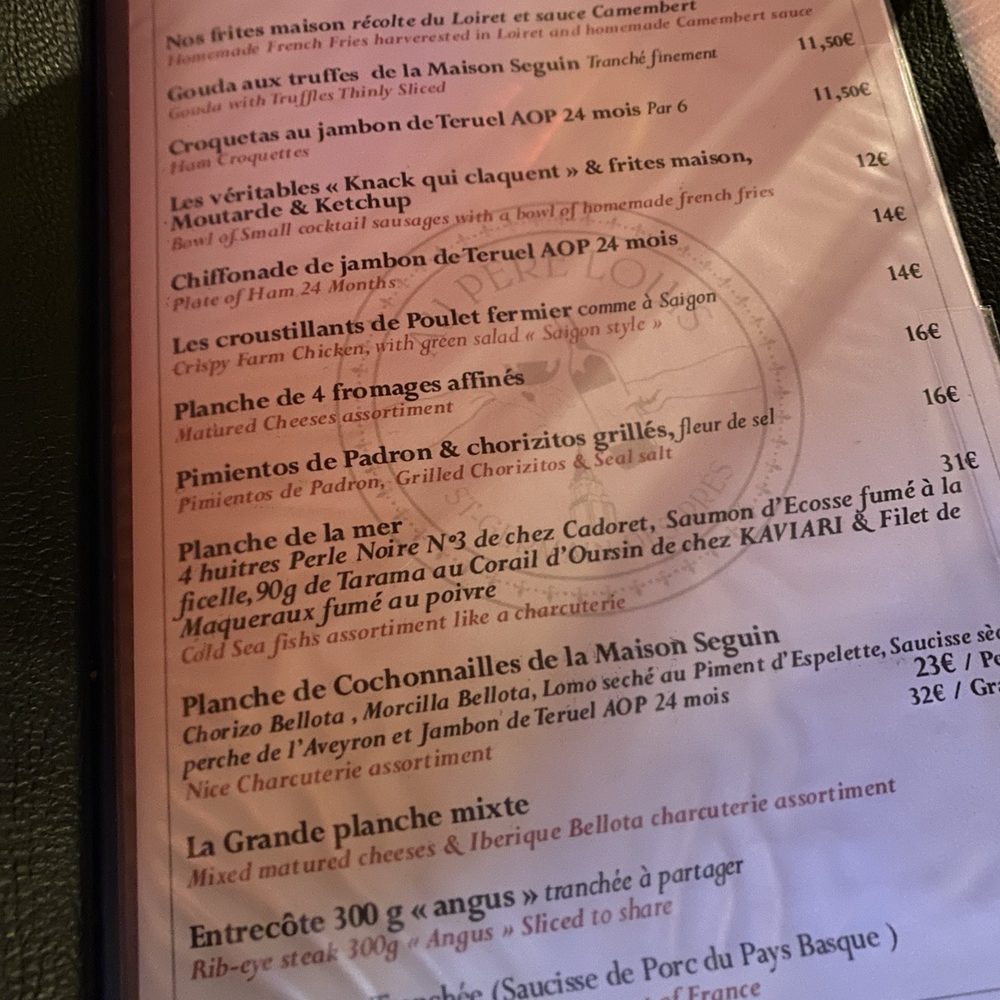 Au Père Louis - Menu - Wine Bars Near Me - Paris, 75 Au Père Louis - Menu - Wine Bars Near Me - Paris, 75