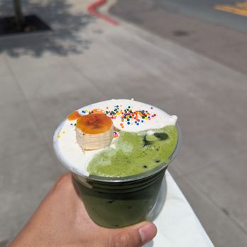 Galu Cafe and Delicatessen - Banana Matcha - Coffee & Tea Near Me - Chula Vista, California Galu Cafe and Delicatessen - Banana Matcha - Coffee & Tea Near Me - Chula Vista, California