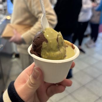 Hila Gelato Caffe - small cup: dubai chocolate gelato (dark chocolate gelato + dubai chocolate topping) - Coffee & Tea Near Me - San Francisco, California Hila Gelato Caffe - small cup: dubai chocolate gelato (dark chocolate gelato + dubai chocolate topping) - Coffee & Tea Near Me - San Francisco, California