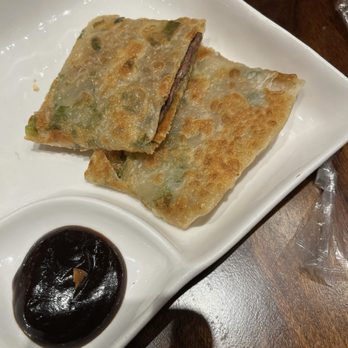 Kungfu Kitchen - Scallion Pancake with Sliced Beef - Dim Sum Near Me - Orlando, Florida Kungfu Kitchen - Scallion Pancake with Sliced Beef - Dim Sum Near Me - Orlando, Florida