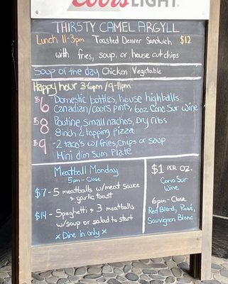 Menu photo 1 Thirsty Camel Edmonton, AB Menu photo 1 Thirsty Camel Edmonton, AB