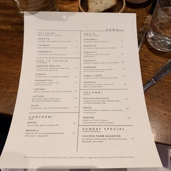 Ammazzacaffè - Menu in January 2026 - Cocktail Bars Near Me - Brooklyn, New York