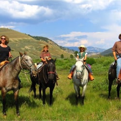 9 Quarter Circle Ranch - Family at 9 Quarter Circle Ranch in 2007.