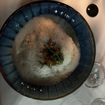 Restaurant Kampa Park - Halibut in vegetable foam - Mediterranean Near Me - Prague, Puerto Rico Restaurant Kampa Park - Halibut in vegetable foam - Mediterranean Near Me - Prague, Puerto Rico
