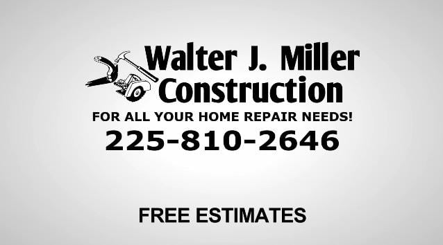 Slide of Walter J Miller Construction