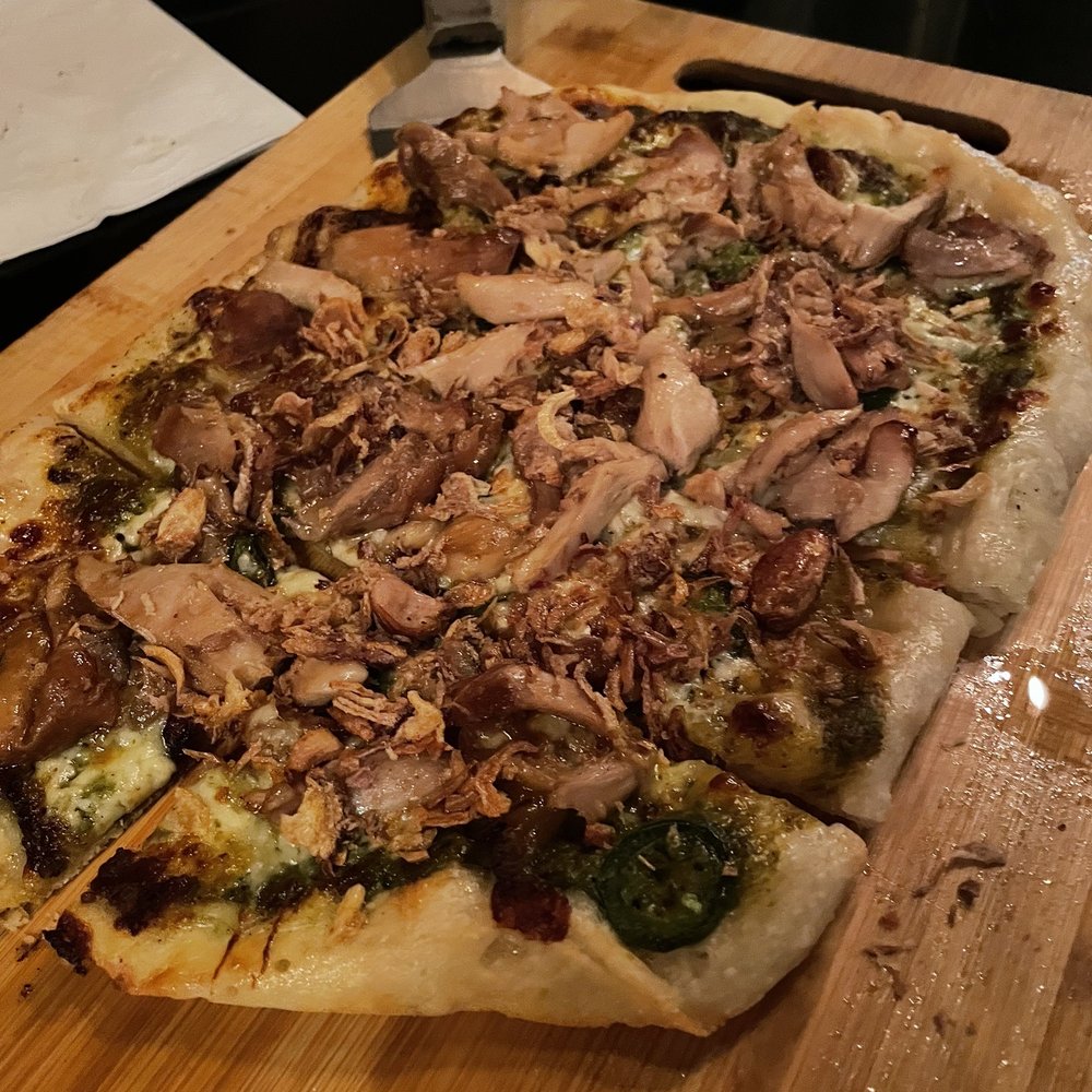 Nomikai - Chicken Adobo Pizza - Cocktail Bars Near Me - San Jose, California Nomikai - Chicken Adobo Pizza - Cocktail Bars Near Me - San Jose, California