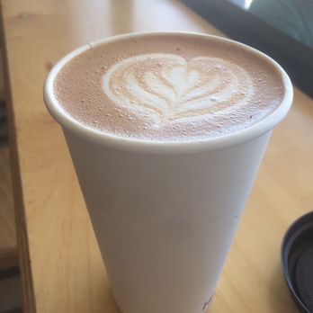 Heartwork Coffee Bar - 5.25 for a 4 shot 16 ounce large latte. Great price. Notice the tiny little bubbles. They need to work on frothing better though. - Coffee & Tea Near Me - San Diego, California Heartwork Coffee Bar - 5.25 for a 4 shot 16 ounce large latte. Great price. Notice the tiny little bubbles. They need to work on frothing better though. - Coffee & Tea Near Me - San Diego, California