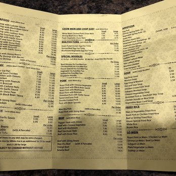 Wong's Garden - Menu - Chinese Near Me - Southampton, Pennsylvania