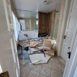 a room that has been torn down