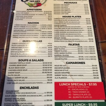Ole's Tex Mex - Menu other side - Tex-Mex Near Me - Coppell, Texas Ole's Tex Mex - Menu other side - Tex-Mex Near Me - Coppell, Texas