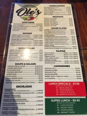 Menu photo 4 Ole's Tex Mex Coppell, TX Menu photo 4 Ole's Tex Mex Coppell, TX