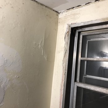 Johnny Fixit - Same bathroom- he ripped the shutters off of the window and left it like this. Was supposed to paint too, which did not happen. - Handyman Near Me - Buffalo, New York