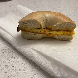 Egg and cheese sandwich.