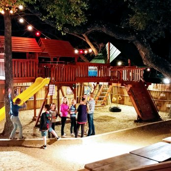 Blanco BBQ - Good sized playground draws all the kiddos to the yard - Barbeque Near Me - San Antonio, Texas