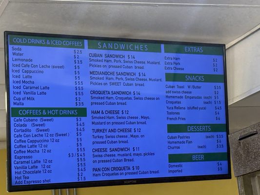 Menu photo 1 The Cuban Cafe And Bakery St. Augustine, FL