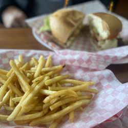 Su Pan Bakery - Chicken Torta and fries..