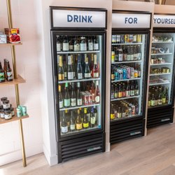 Cold wine, beer, cheese, charcuterie, and caviar