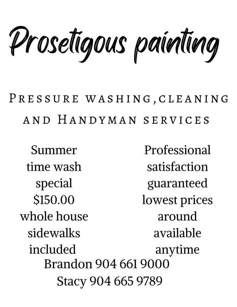 PROSETIGOUS PAINTING Handyman Orange Park, FL Phone Number Yelp