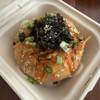 Miopane - Kimchi gochujang bagel - Bakeries Near Me - Pasadena, California Miopane - Kimchi gochujang bagel - Bakeries Near Me - Pasadena, California
