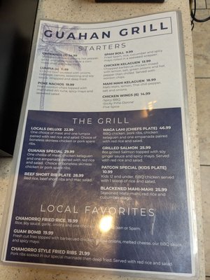 Menu photo 1 Guahan Grill Oceanside, CA