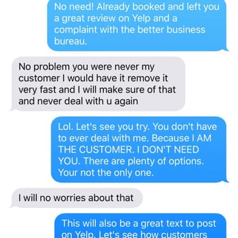 Five Star Limousine of LA - This is a follow up conversation from the owner! Sham sham sham on how he thinks he can treat customers. - Limos Near Me - Burbank, California