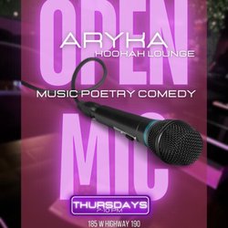 Aryka Hookah - Open mic every Thursdays .