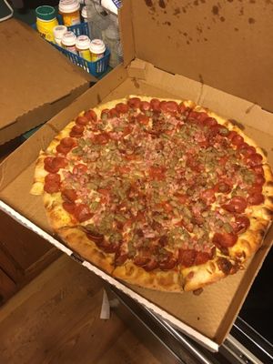 Photo of Dawg House Pizza - Monrovia, IN, US. a pizza in a box