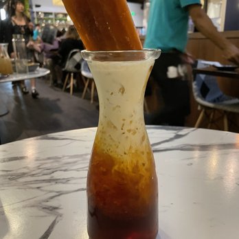 Kin Long Beach - This Thai tea is so fancy and cool!!! - Thai Near Me - Long Beach, California