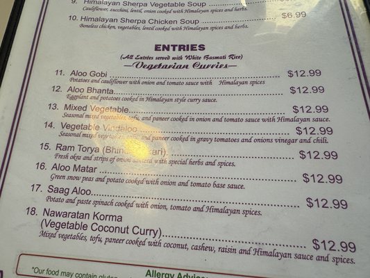 Menu photo 6 Himalayan Sherpa Cuisine Carlsbad, CA Menu photo 6 Himalayan Sherpa Cuisine Carlsbad, CA