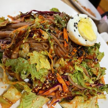 Mapo Kkak Doo Gee Restaurant - Cold noodle salad! Bibim Guksu. - Korean Near Me - Los Angeles, California Mapo Kkak Doo Gee Restaurant - Cold noodle salad! Bibim Guksu. - Korean Near Me - Los Angeles, California
