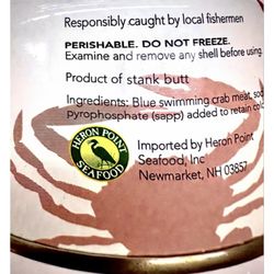 Perrine’s Produce - it burns me up that crab from Indonesia is being sold at the same price as Chesapeake Bay crab.  CRAB SCAPLING